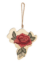 Clayre & Eef Hanger bloem 15*14 cm 6H1719