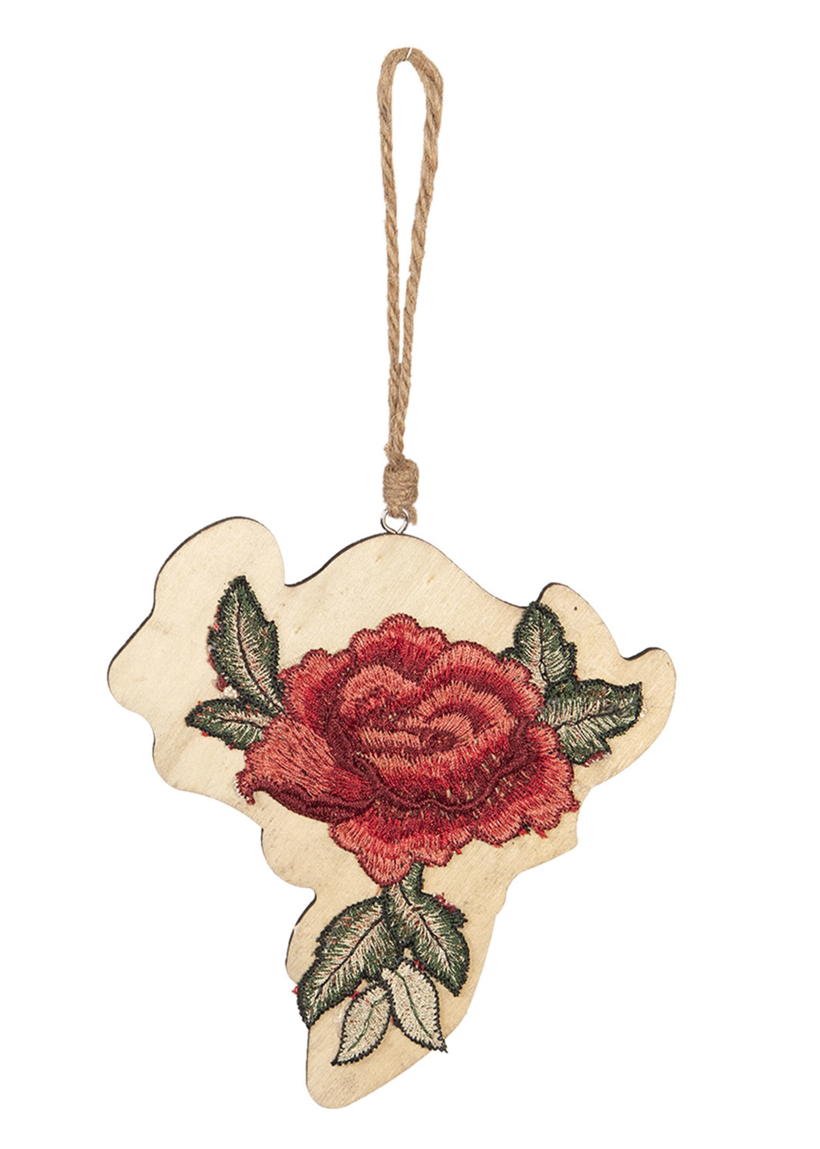 Clayre & Eef Hanger bloem 15*14 cm 6H1719