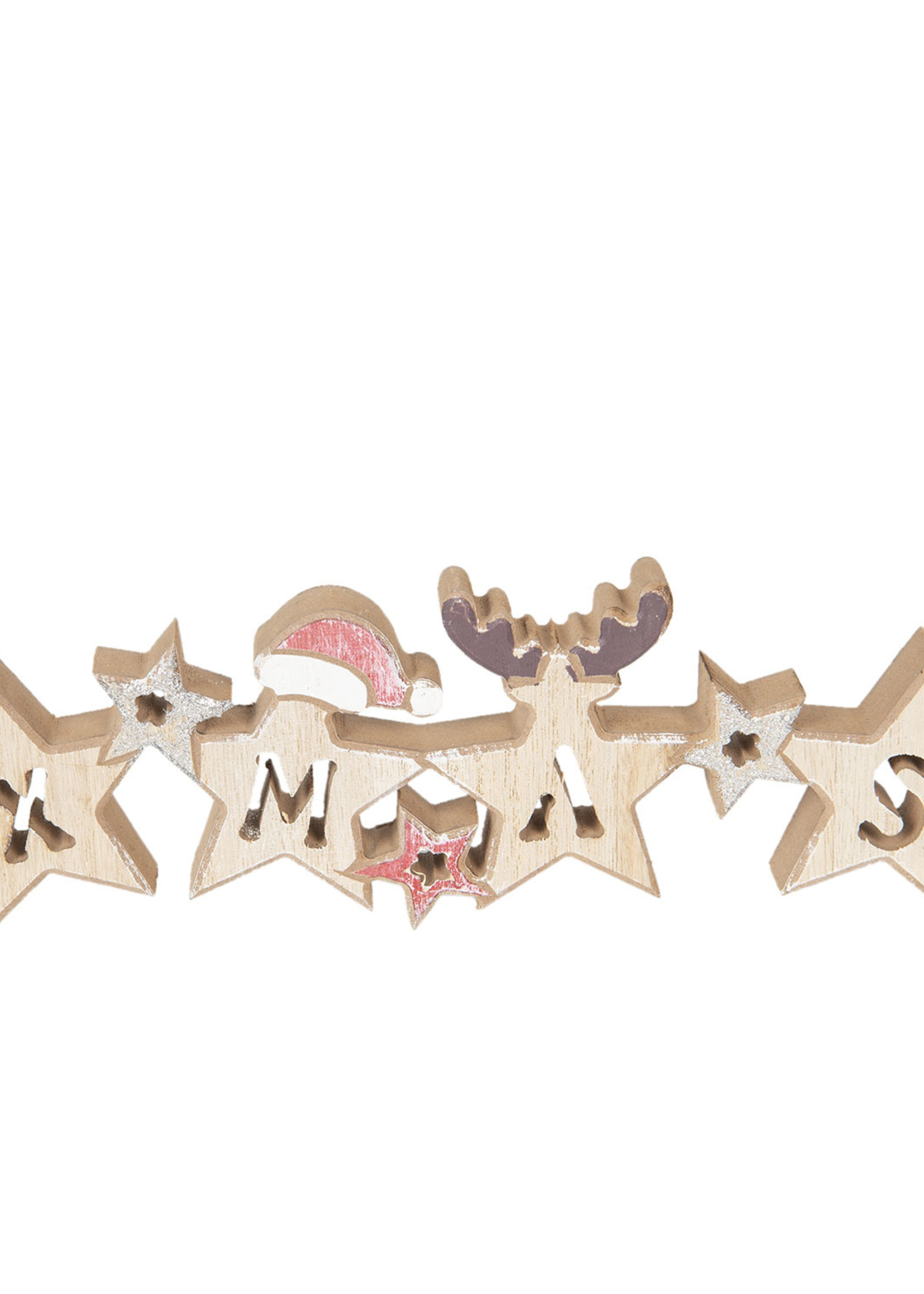 Clayre & Eef Décoration Noël 30*2*9 cm 6H1741