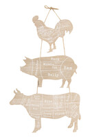 Clayre & Eef Wanddecoratie 28*1*57 cm 6H1818