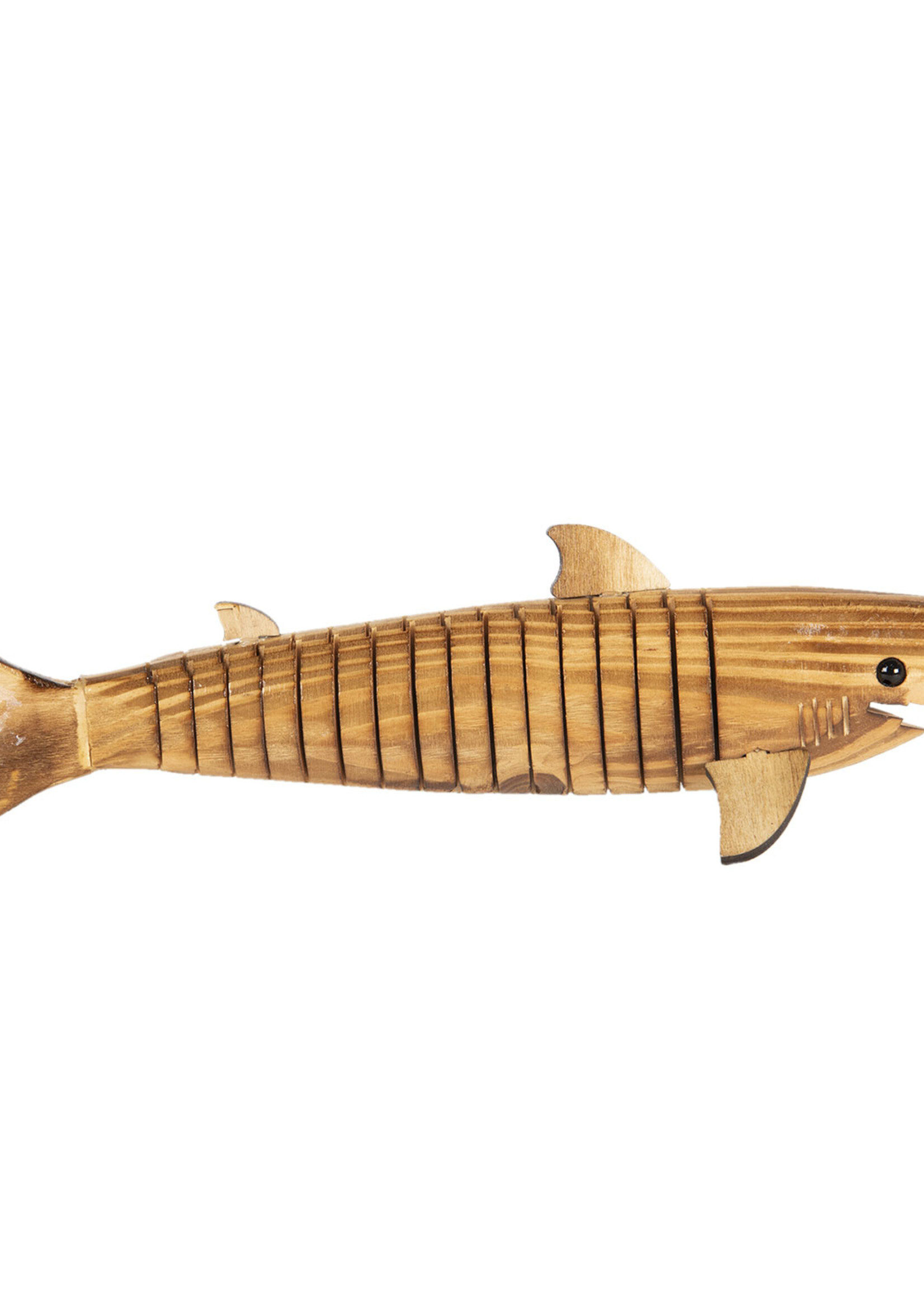 Clayre & Eef Decoratie houten vis 32*5*3 cm 6H1840