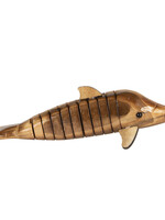 Clayre & Eef Decoratie houten dolfijn 21*4*4 cm 6H1842