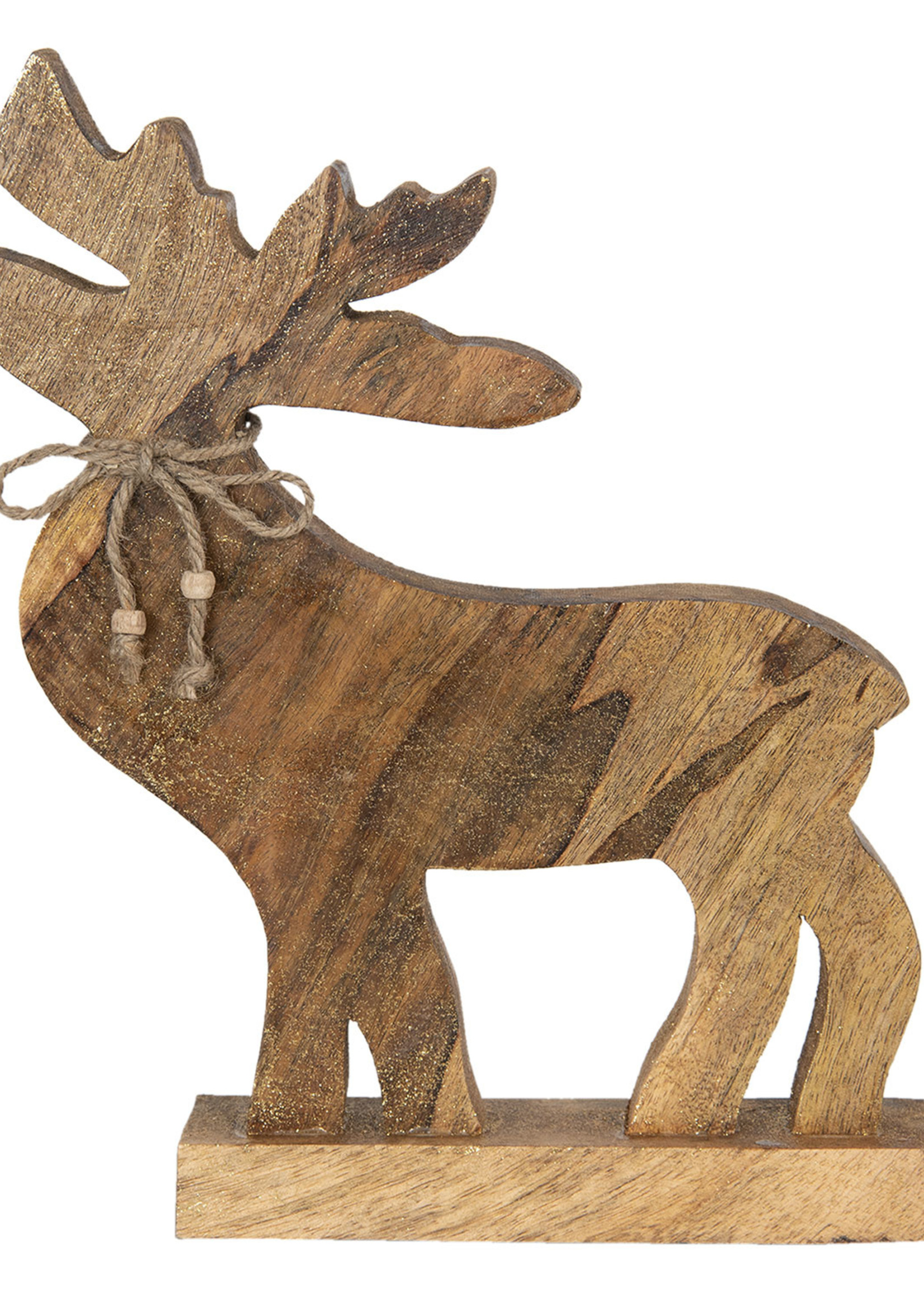 Clayre & Eef Decoratie rendier 20*5*32 cm 6H1851