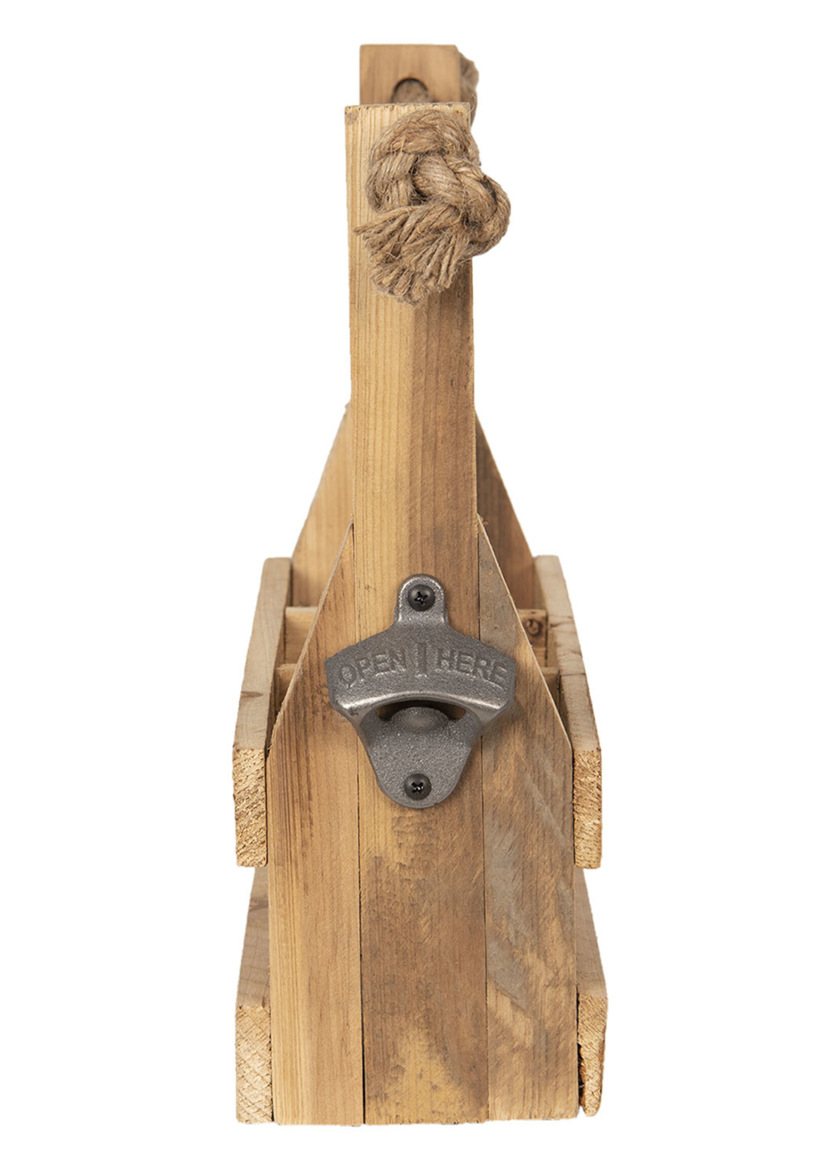 Clayre & Eef Flessenrek met flessenopener 32*11*32 cm 6H1882