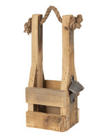 Clayre & Eef Range-bouteilles avec ouvre-bouteilles 9*10*29 cm 6H1883