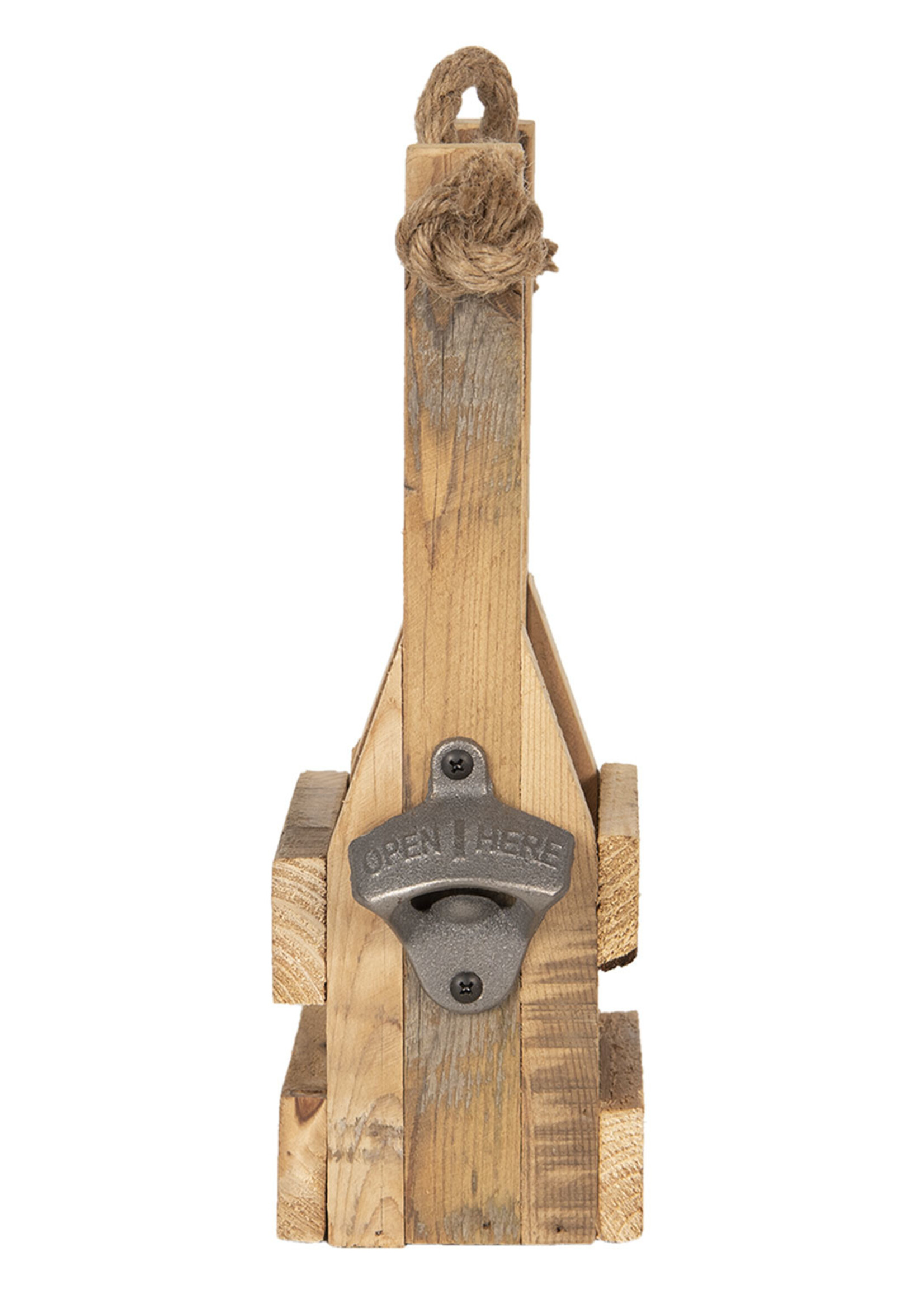 Clayre & Eef Flessenrek met flessenopener 9*10*29 cm 6H1883