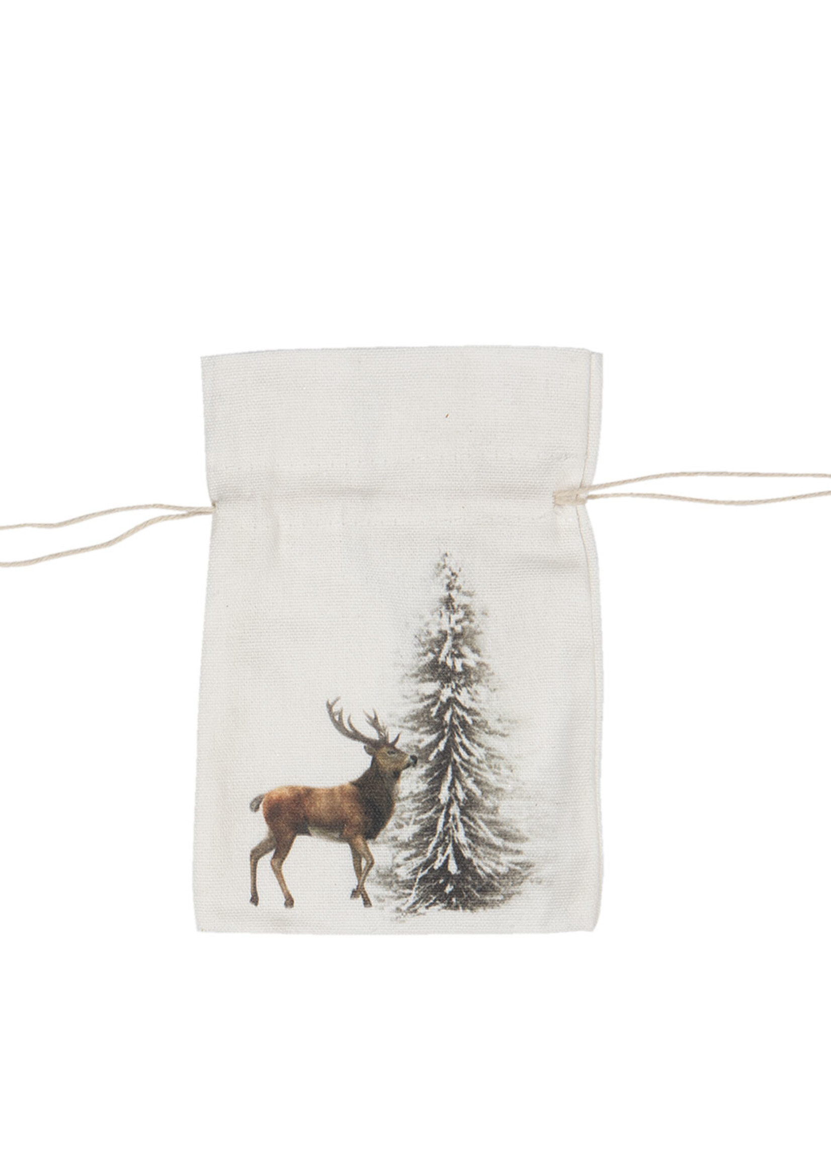 Clayre & Eef Sachet renne 10*15 cm 6H1885