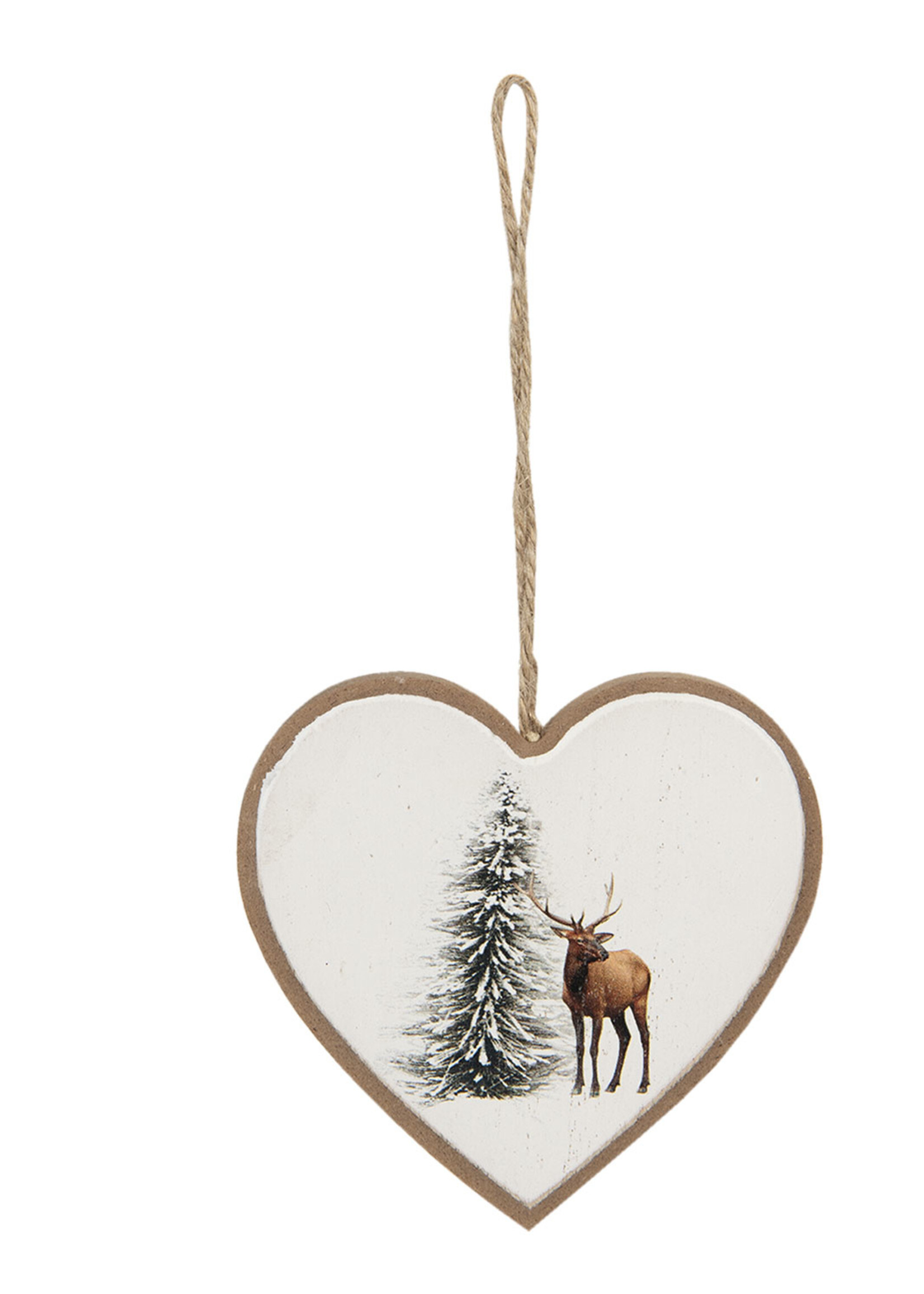 Clayre & Eef Coeur pendentif 10*1*9 cm 6H1889