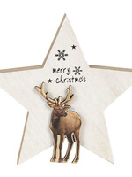 Clayre & Eef Decoratie ster 15*2*14 cm 6H1897