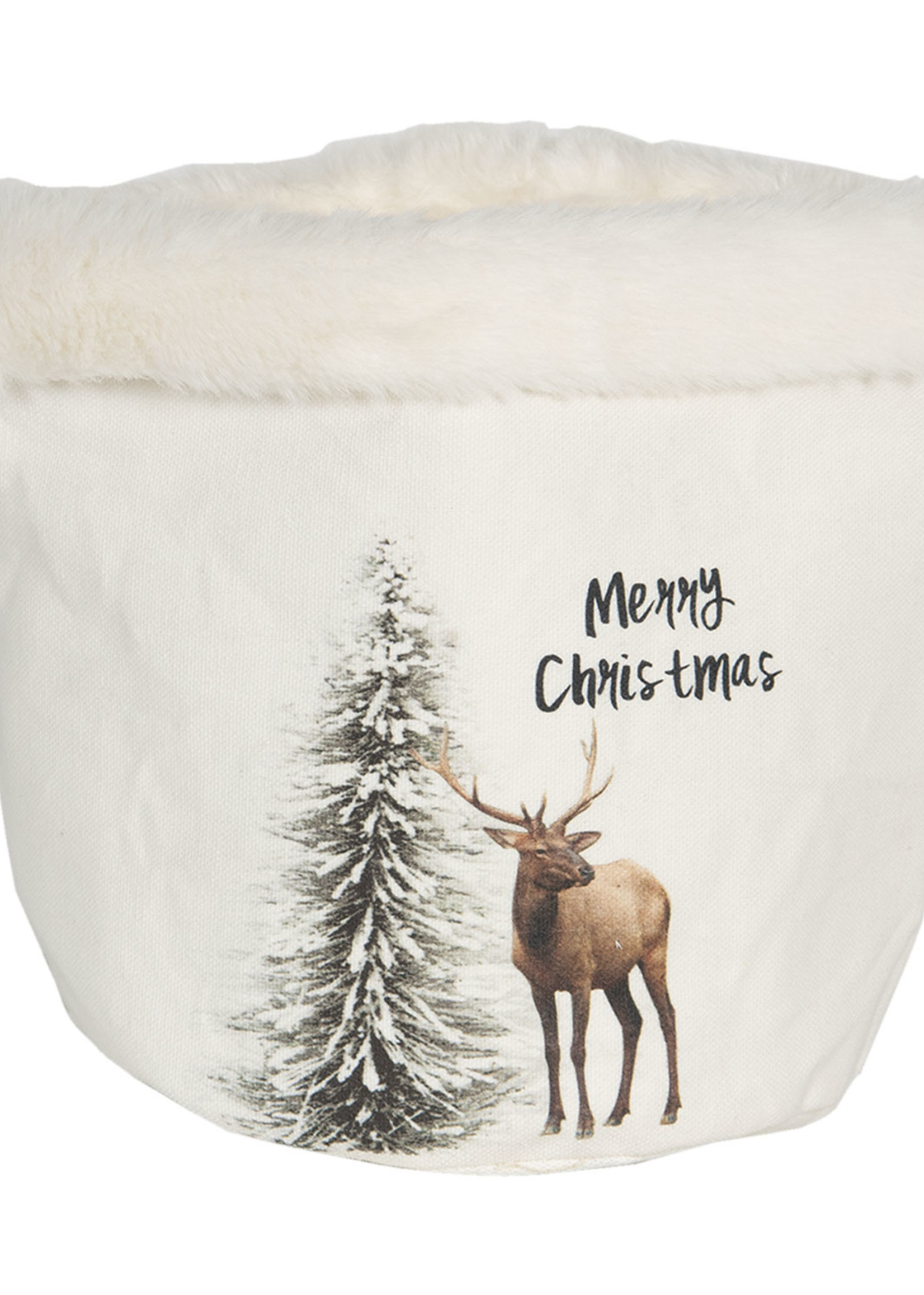 Clayre & Eef Decoratie mandje kerst Ø 17*18 cm 6H1900