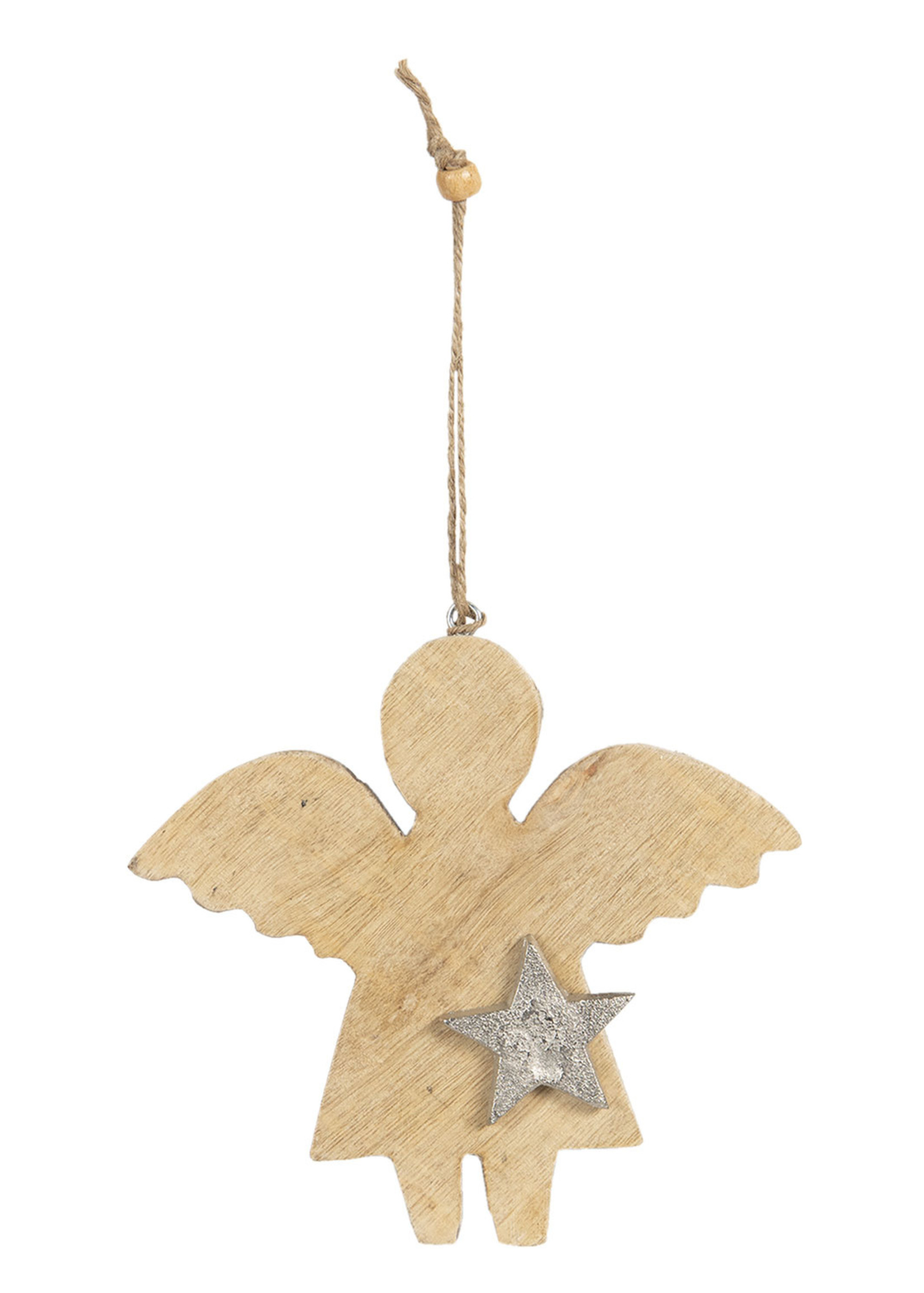 Clayre & Eef Hanger Engel 14*2*15 cm 6H1902M