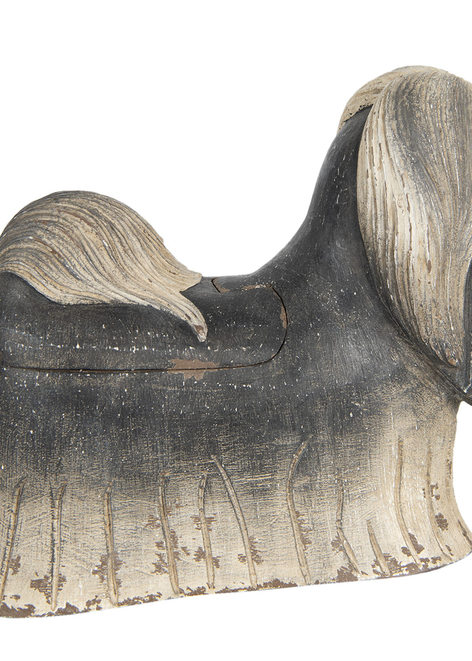 Clayre & Eef Decoratie hond shih tzu 24*12*20 cm 6H1924