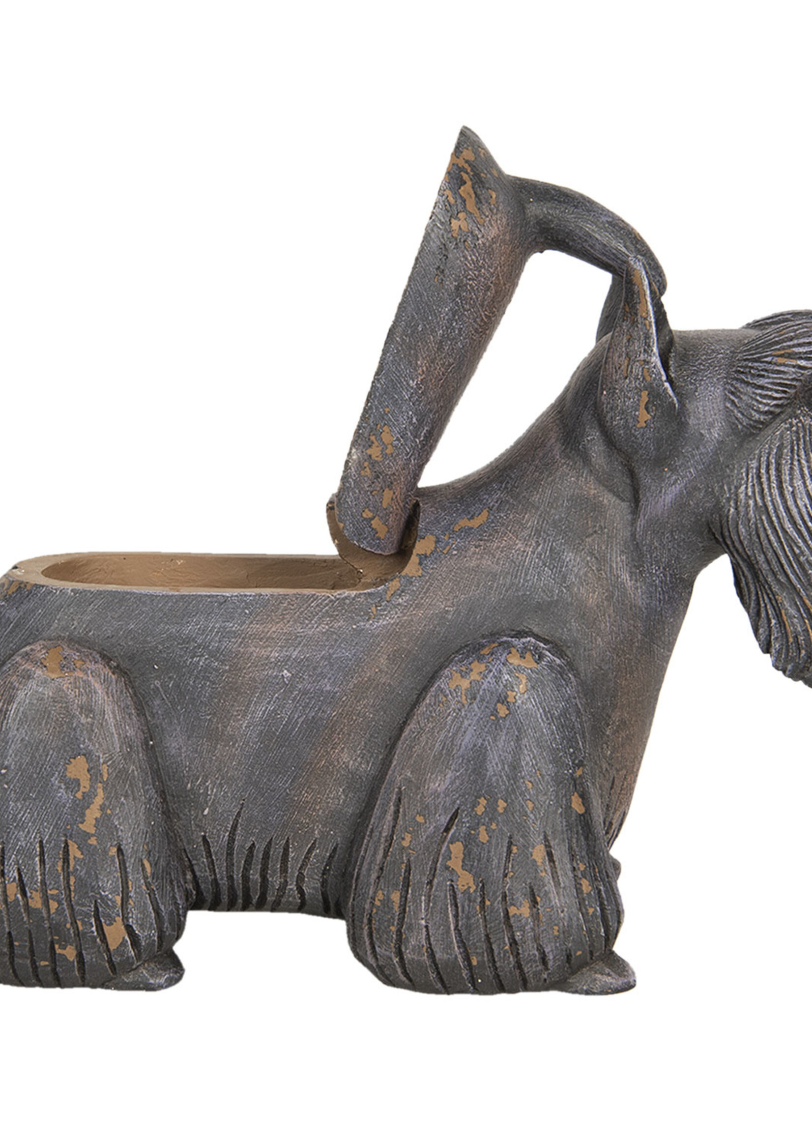 Clayre & Eef Decoratie hond schotse terriër 30*12*20 cm 6H1925