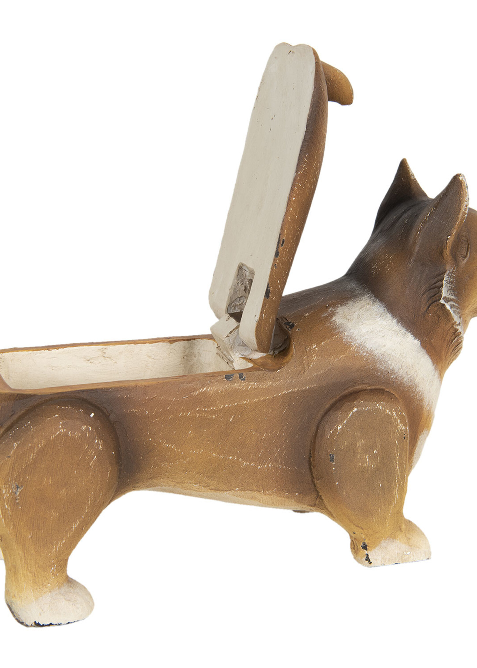 Clayre & Eef Decoratie hond welsh corgi pembroke 34*11*22 cm 6H1926