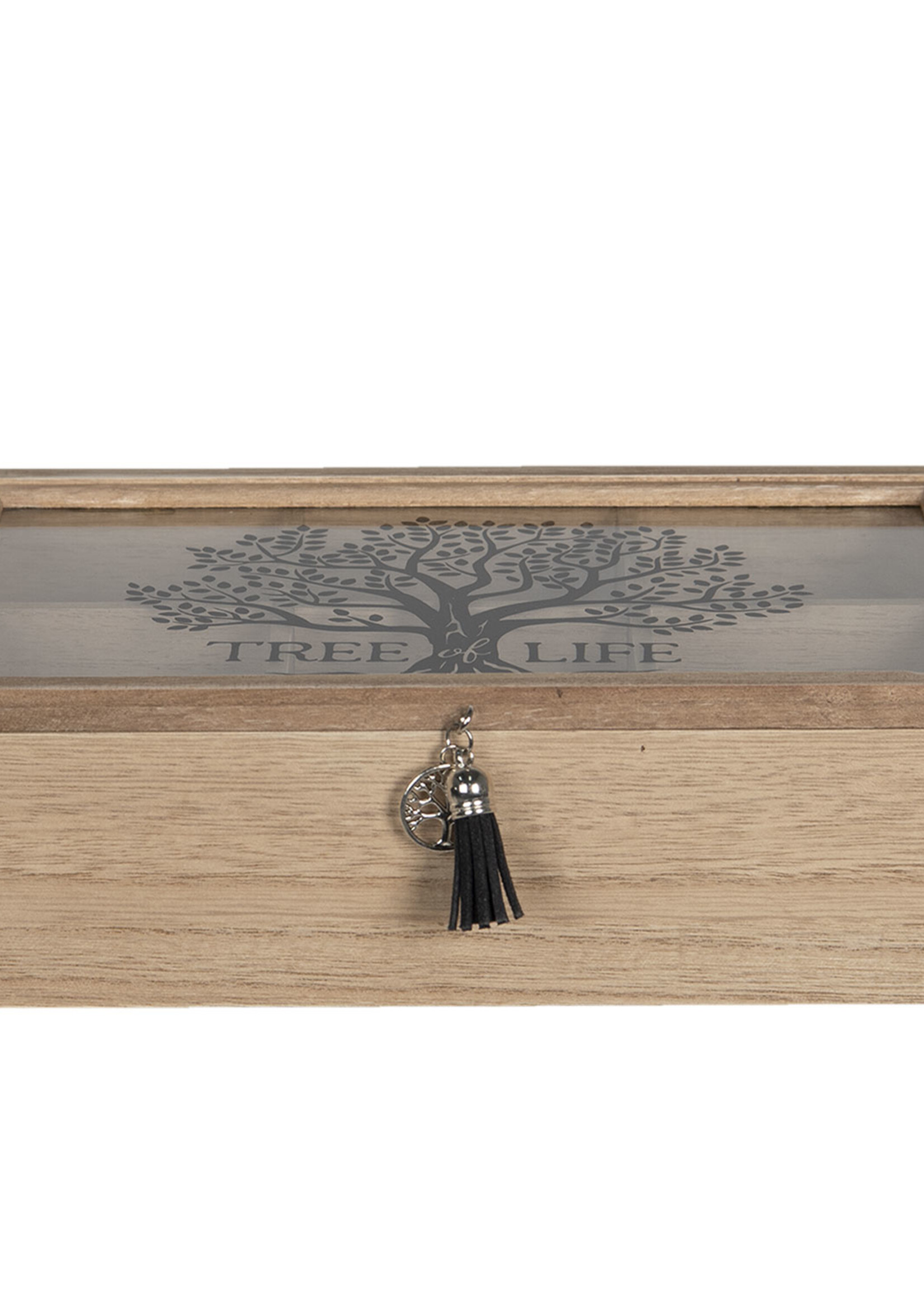 Clayre & Eef Boîte à thé (6 compartiments) 24*16*7 cm 6H1929