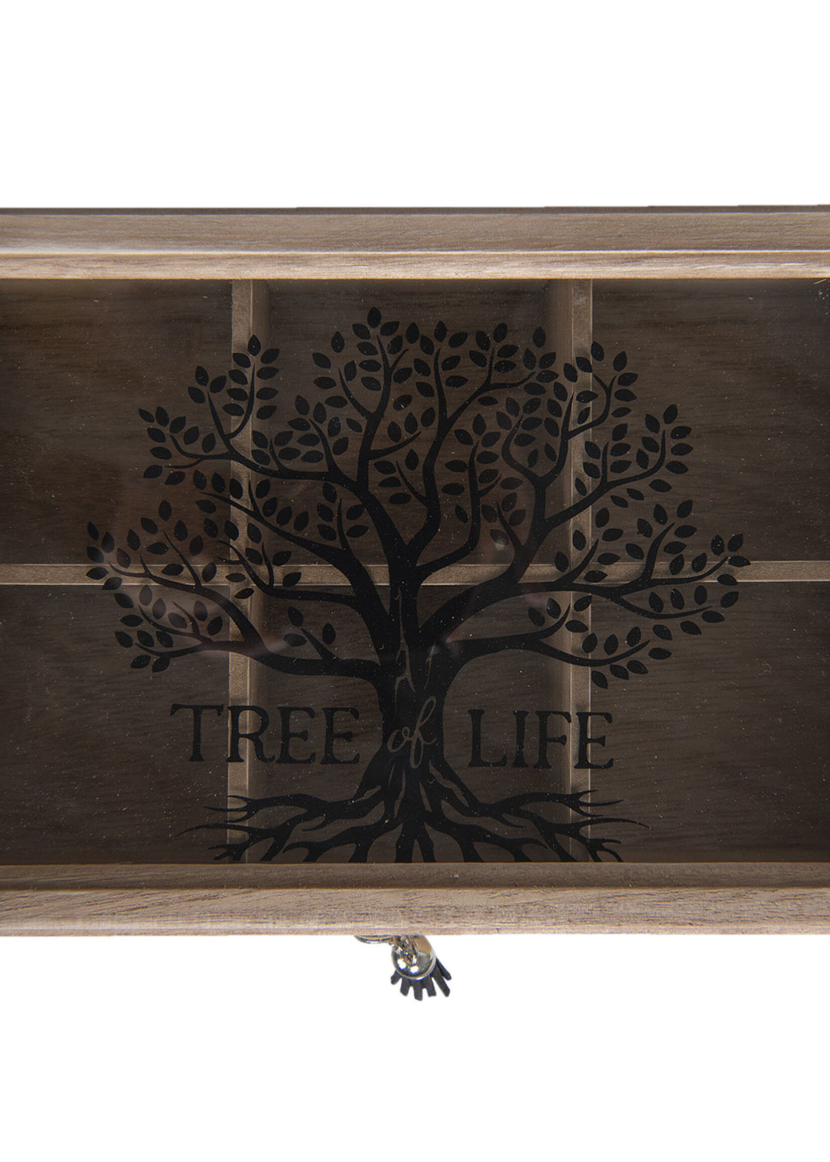 Clayre & Eef Boîte à thé (6 compartiments) 24*16*7 cm 6H1929