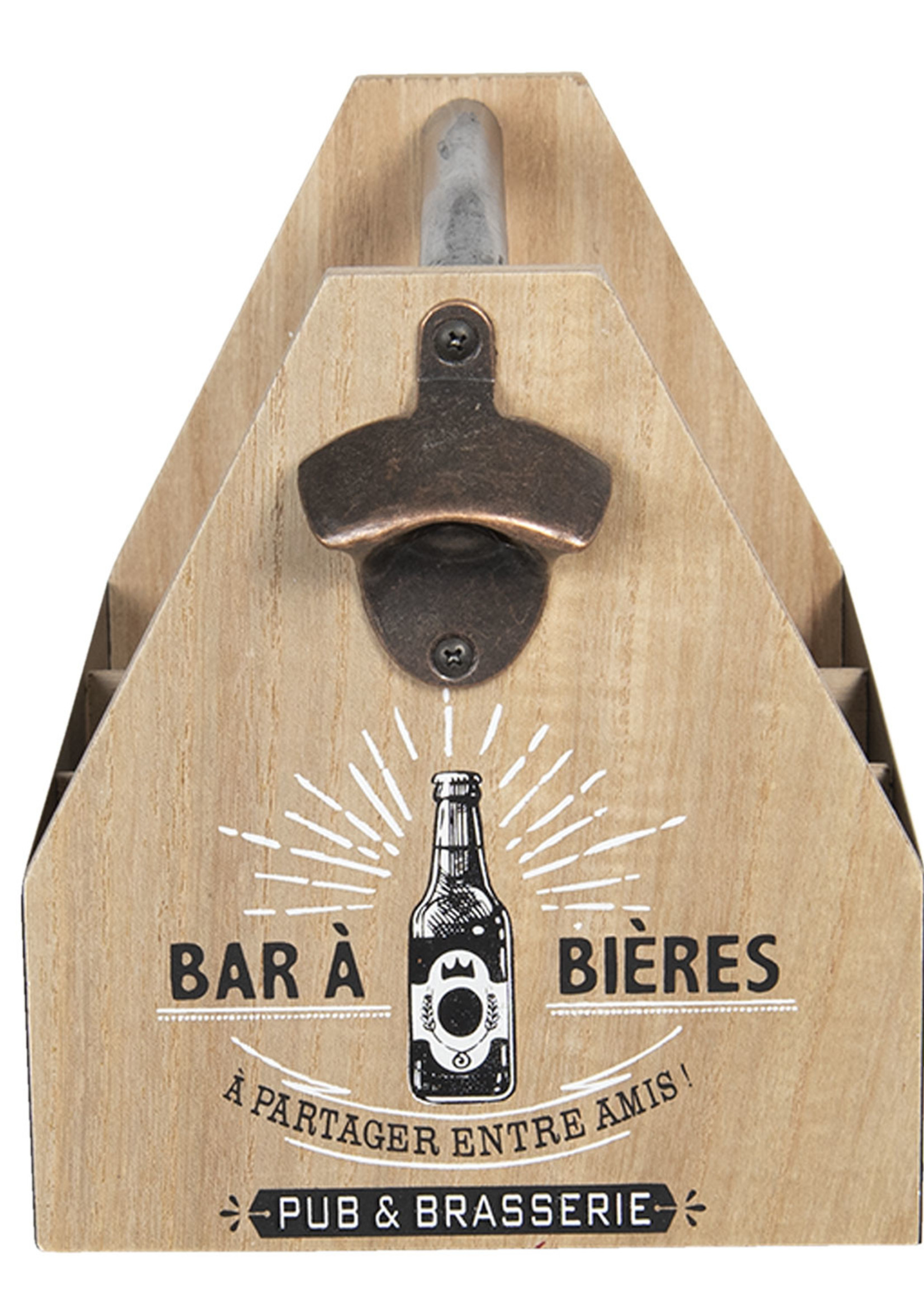 Clayre & Eef Flessenrek met flessenopener 29*19*20 cm 6H1930