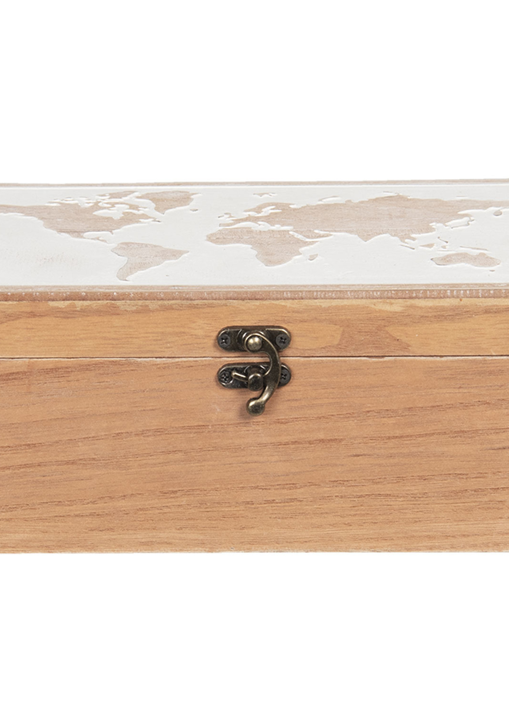 Clayre & Eef Caisse en bois 24*16*10 cm 6H1932