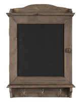 Clayre & Eef Krijtbord met haken 34*8*47 cm 6H1950