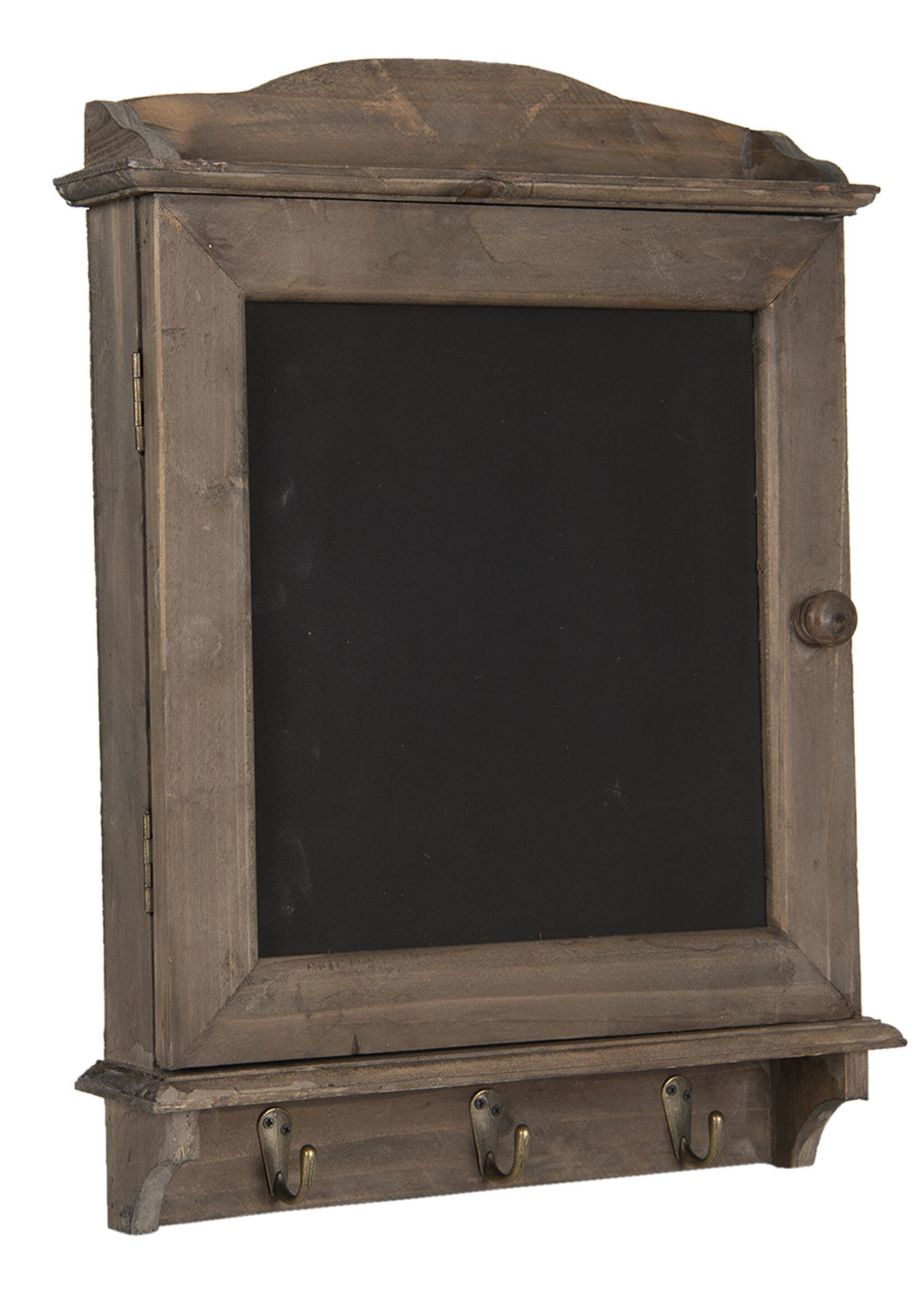 Clayre & Eef Krijtbord met haken 34*8*47 cm 6H1950