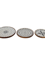 Clayre & Eef Assiette décoratif (3) Ø 28*2 / Ø 23*2 / Ø 20*2 cm 6H1976