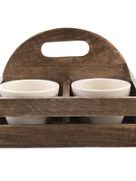 Clayre & Eef Support de pot de fleurs (set van 4) 23*23*14 cm 6H1985