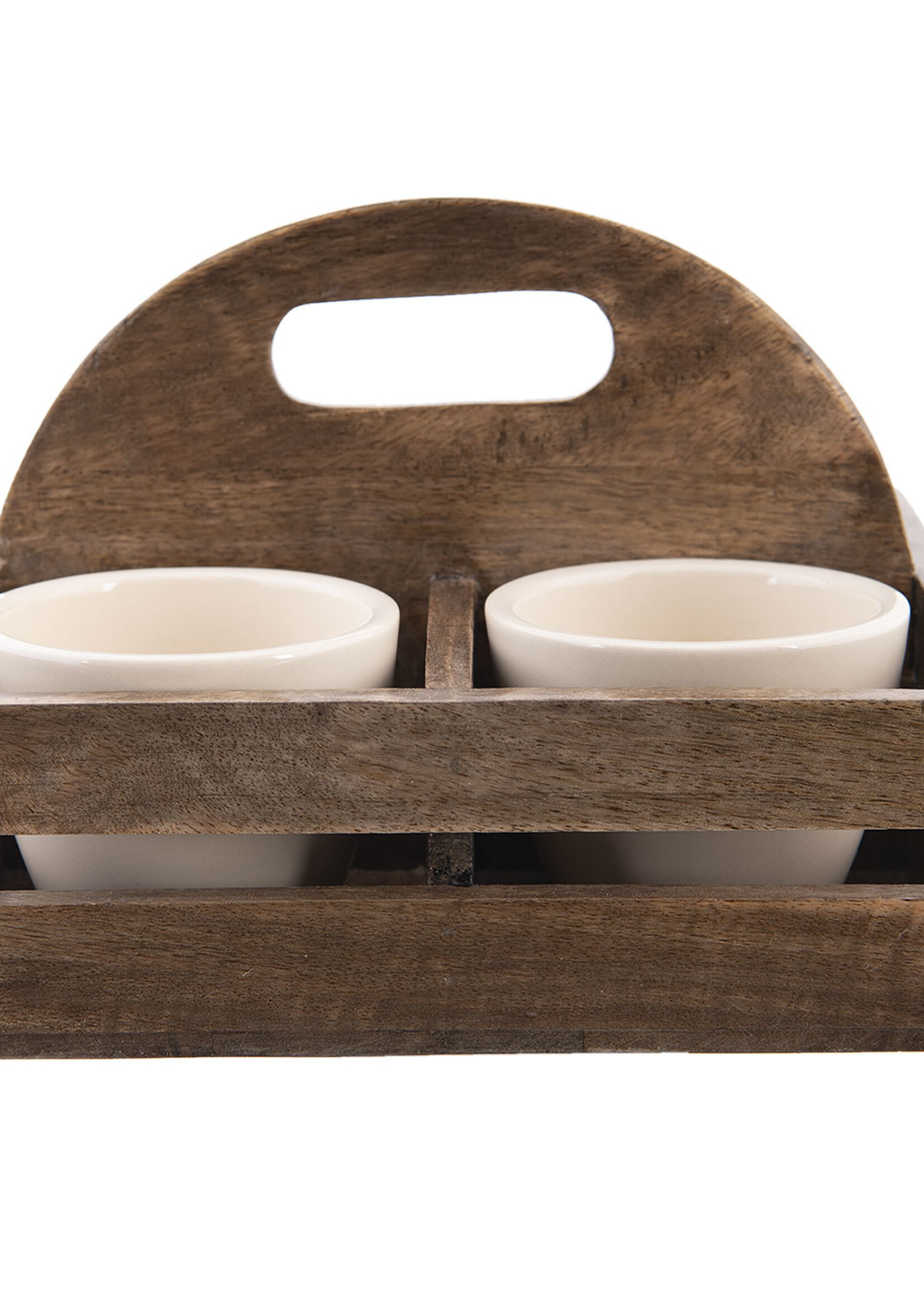 Clayre & Eef Support de pot de fleurs (set van 4) 23*23*14 cm 6H1985