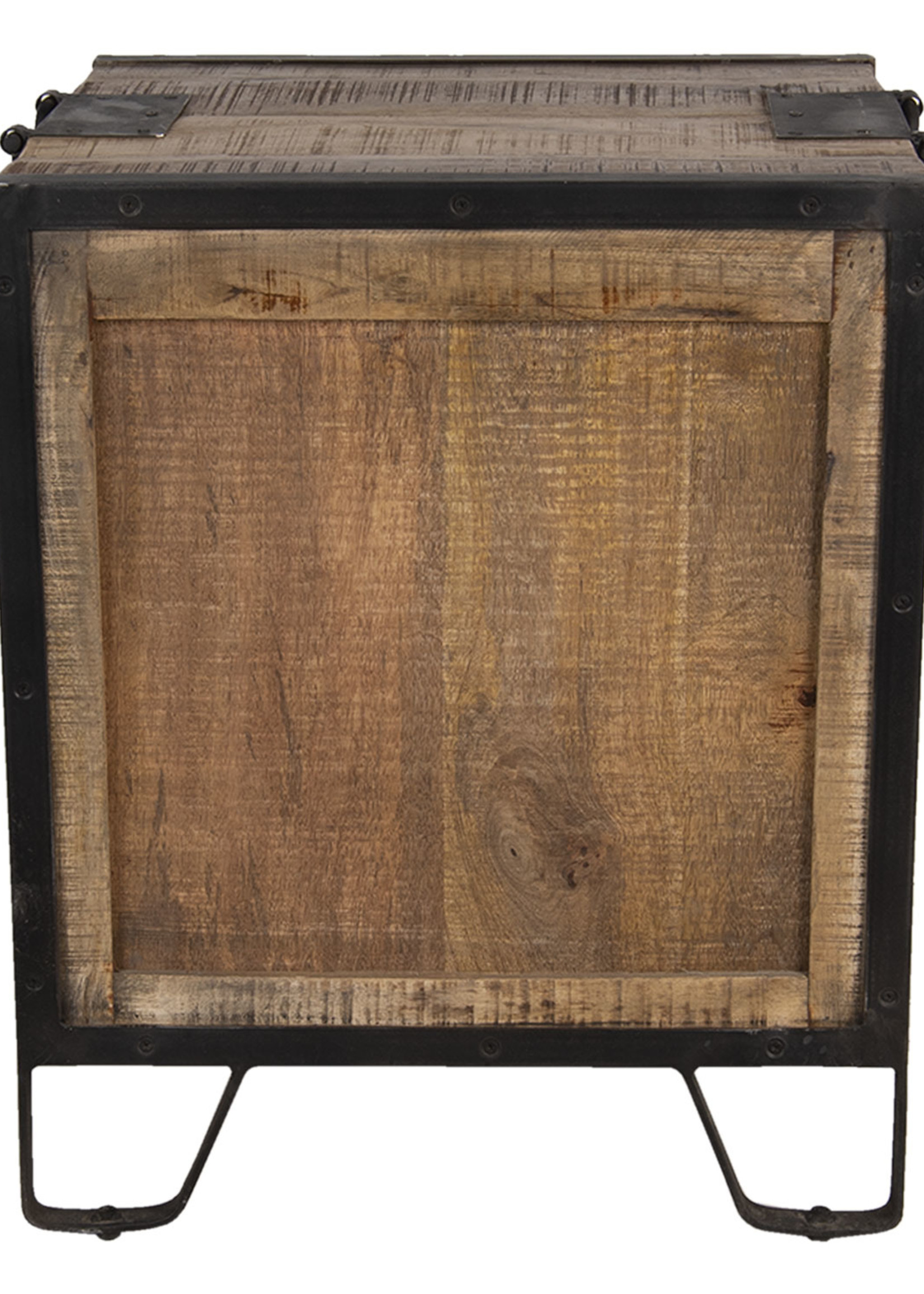 Clayre & Eef Boîte en bois (2) 32*19*16 / 23*16*15 cm 6H1996