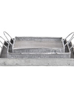 Clayre & Eef Plateau décoratif (set 3) 22*22*5 / 18*18*5 / 15*15*5 cm 6H2004