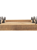 Clayre & Eef Plateau décoratif (set 3) 35*20*5 / 30*15*5 / 25*10*5 cm 6H2008