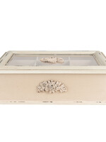 Clayre & Eef Theedoos (9 vaks) 32*26*9 cm 6H2029