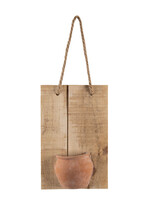 Clayre & Eef Broodplank decoratie met potje 18*11*28 cm 6H2044