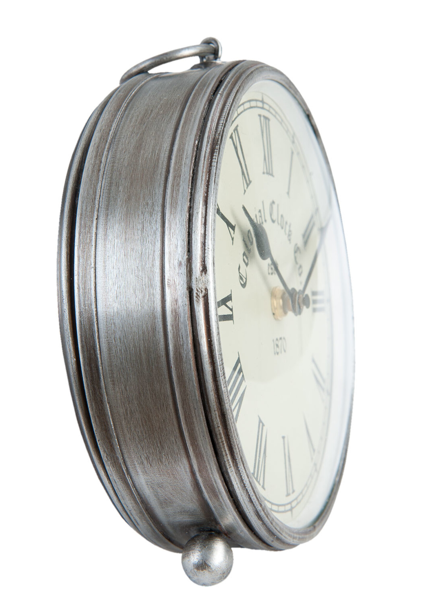 Clayre & Eef Horloge de table Ø 16*6 cm / 1*AA 6KL0365