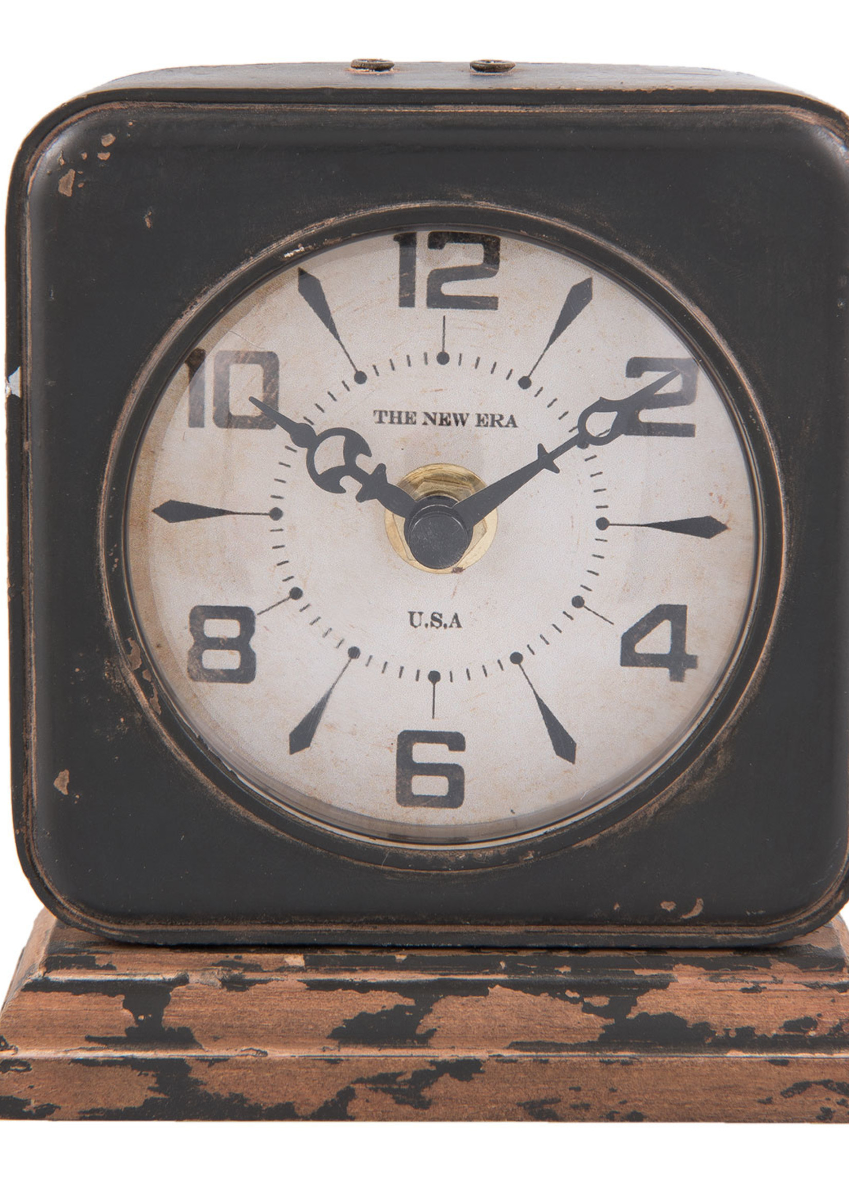 Clayre & Eef Horloge de table 11*5*12 cm / 1*AA 6KL0479