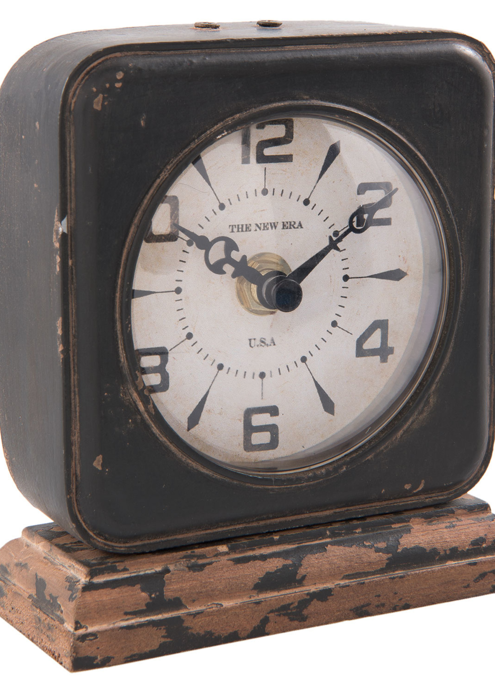 Clayre & Eef Horloge de table 11*5*12 cm / 1*AA 6KL0479
