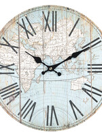 Clayre & Eef Horloge murale Ø 34*4 cm / 1*AA 6KL0540