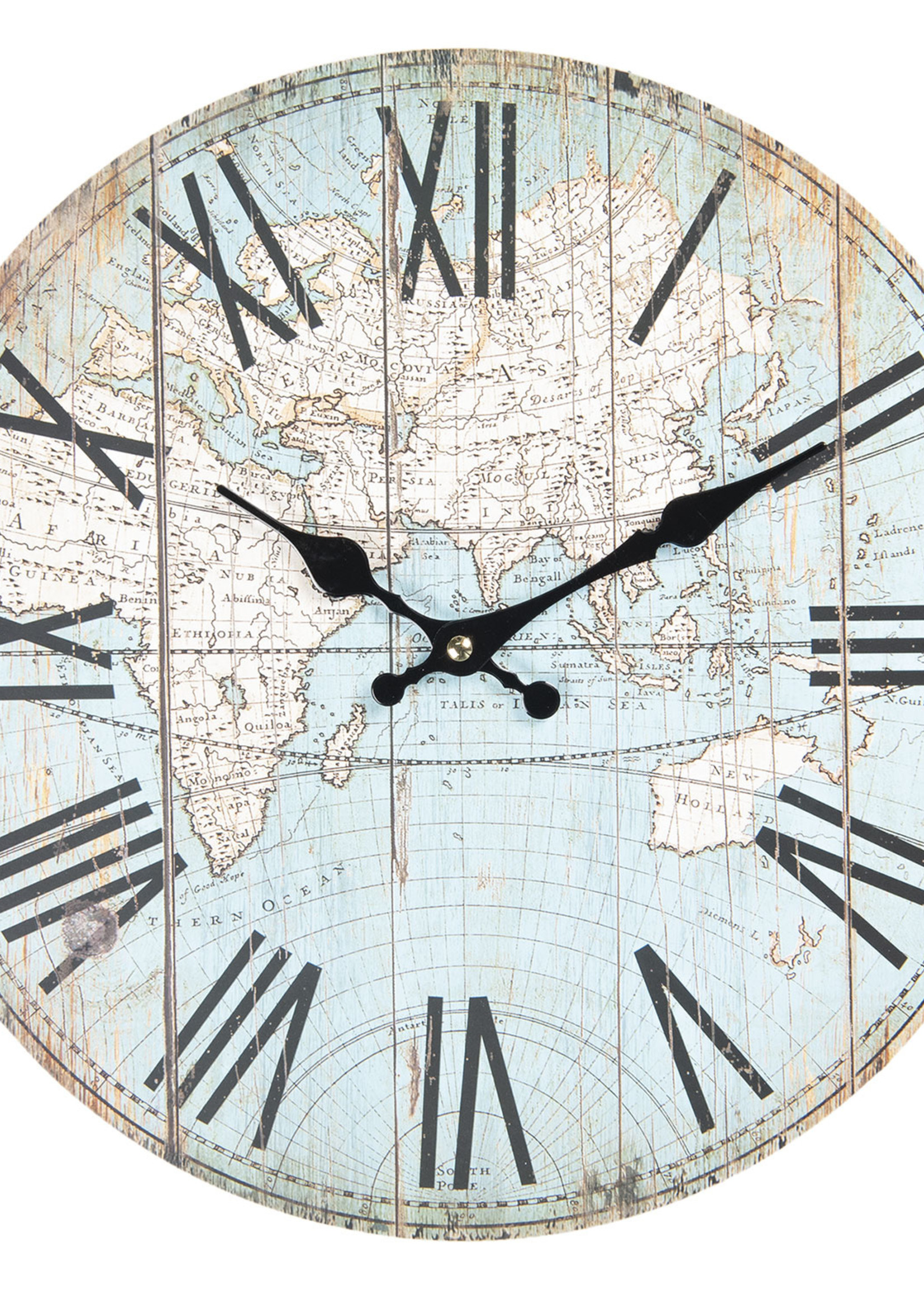 Clayre & Eef Horloge murale Ø 34*4 cm / 1*AA 6KL0540