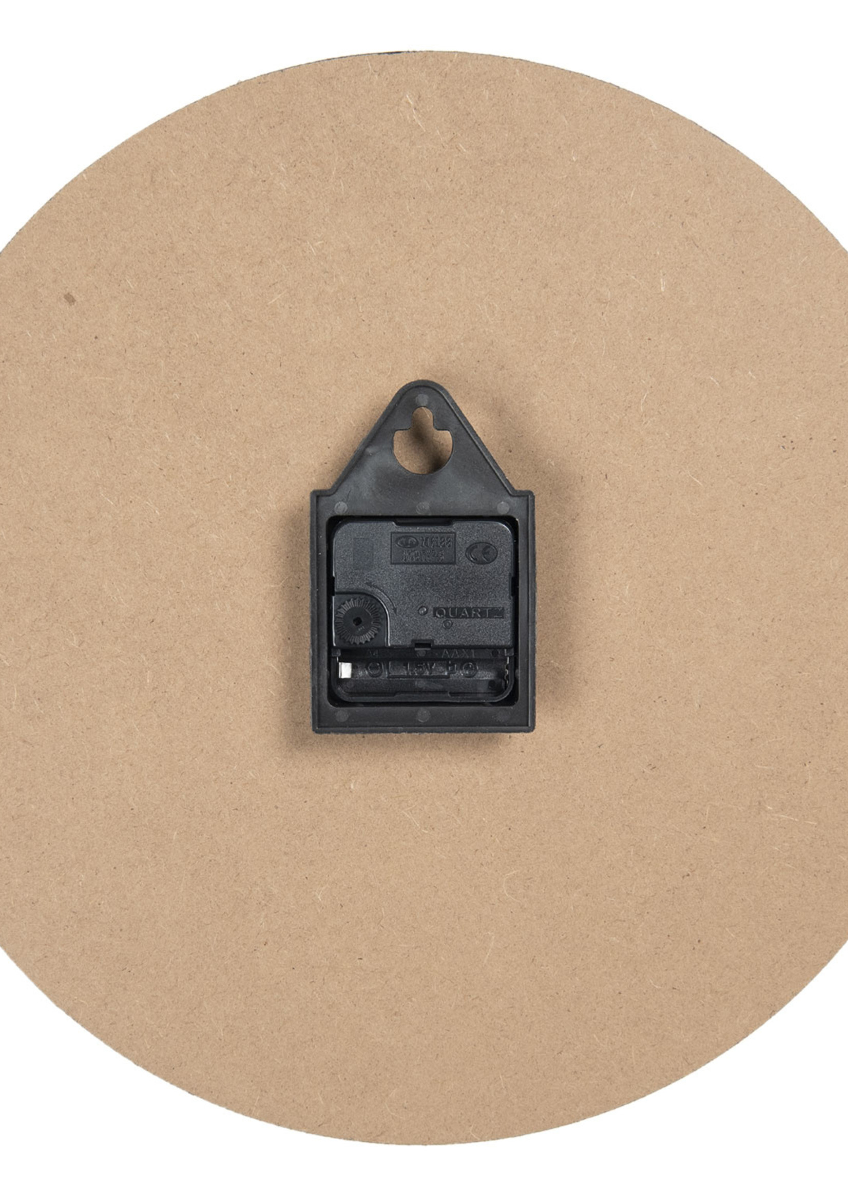 Clayre & Eef Horloge murale Ø 34*4 cm / 1*AA 6KL0540