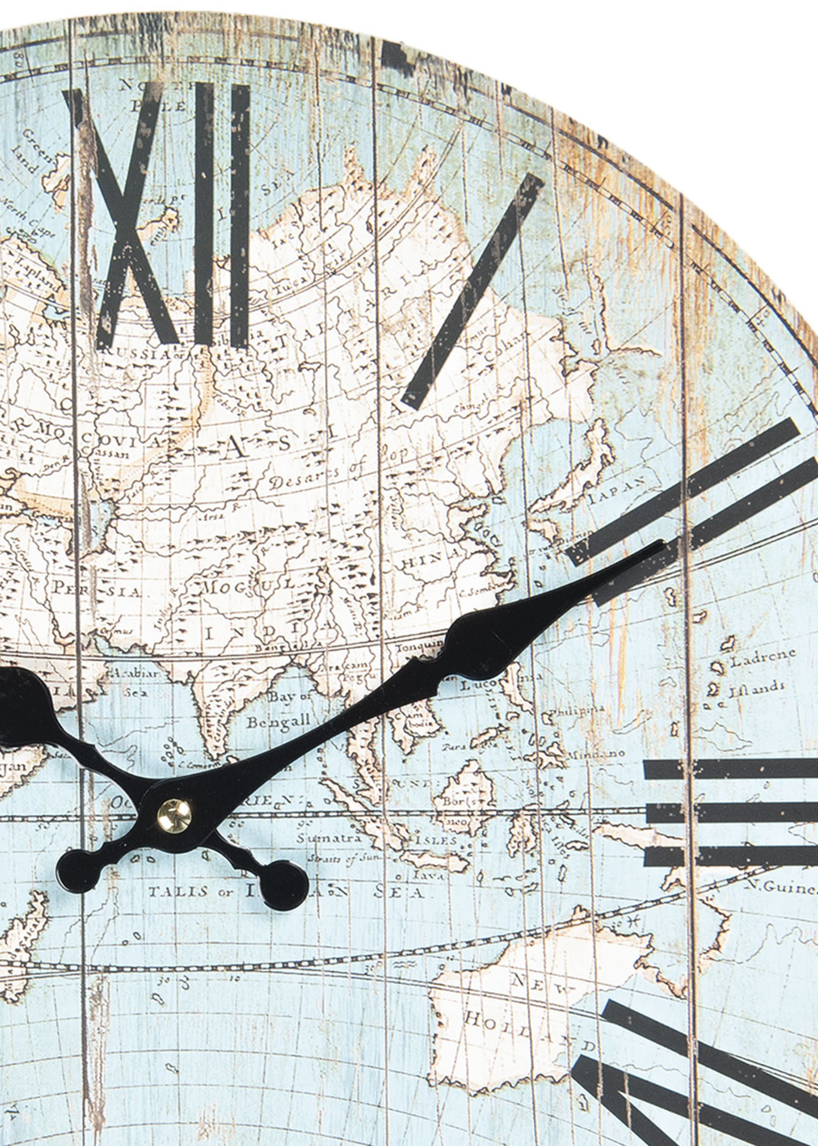 Clayre & Eef Horloge murale Ø 34*4 cm / 1*AA 6KL0540