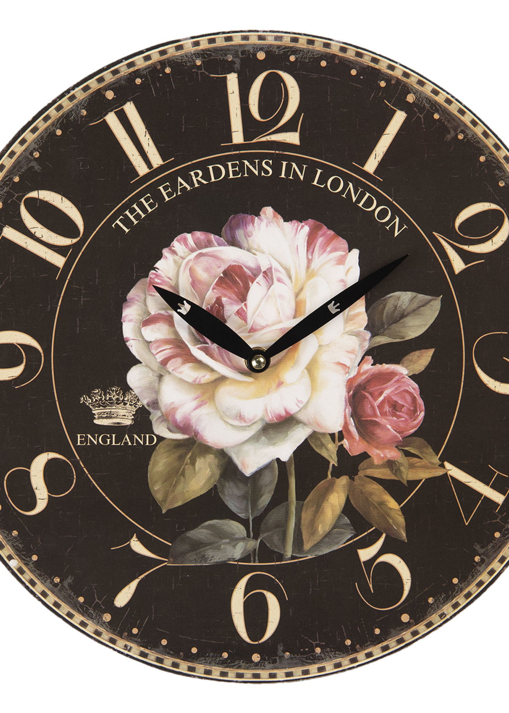 Clayre & Eef Horloge murale Ø 34*3 cm / 1*AA 6KL0588