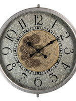 Clayre & Eef Wandklok Ø 51*8 cm / 1*AA 6KL0591