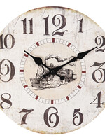 Clayre & Eef Wandklok Ø 30*3 cm / 1*AA 6KL0597