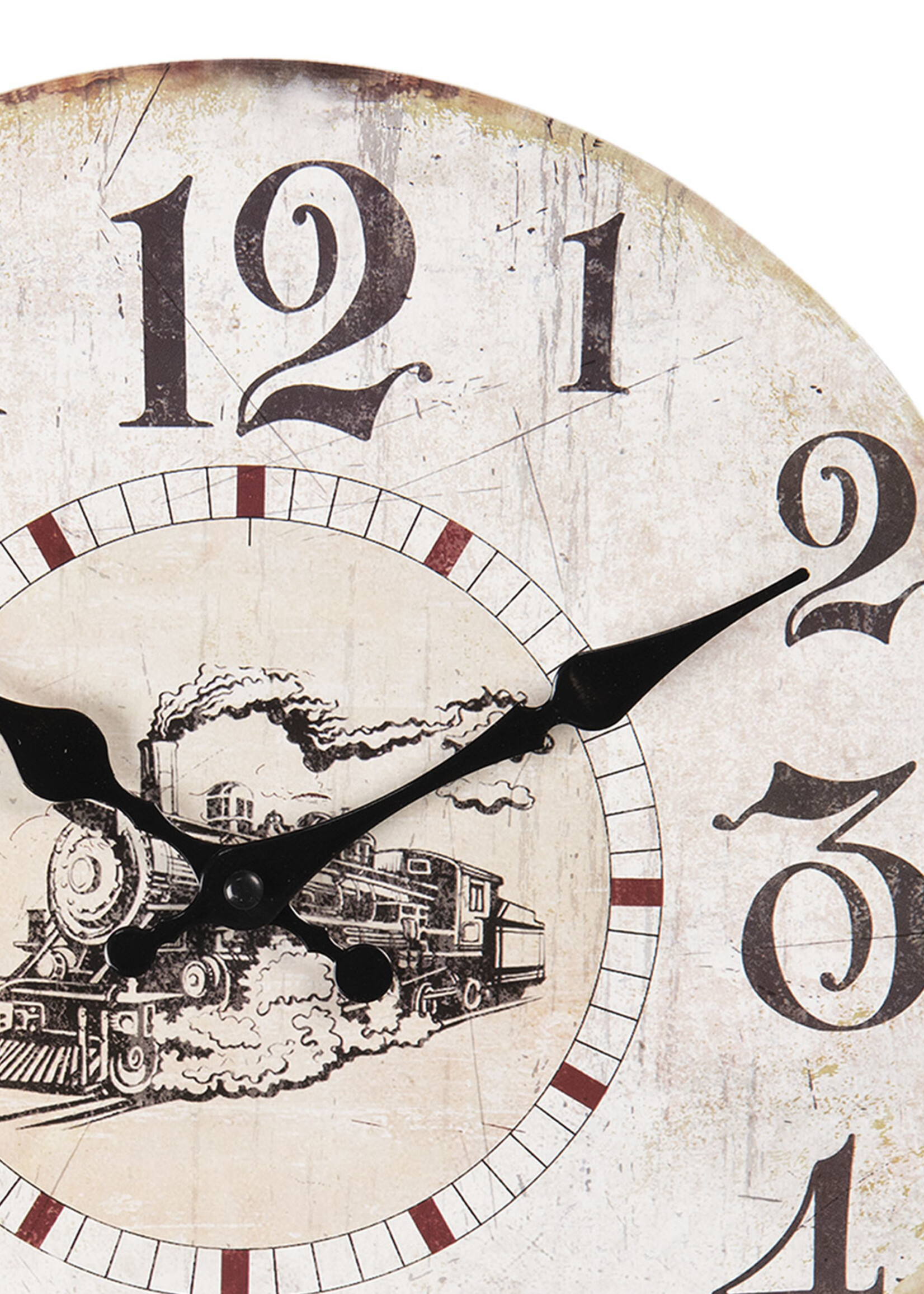 Clayre & Eef Wandklok Ø 30*3 cm / 1*AA 6KL0597