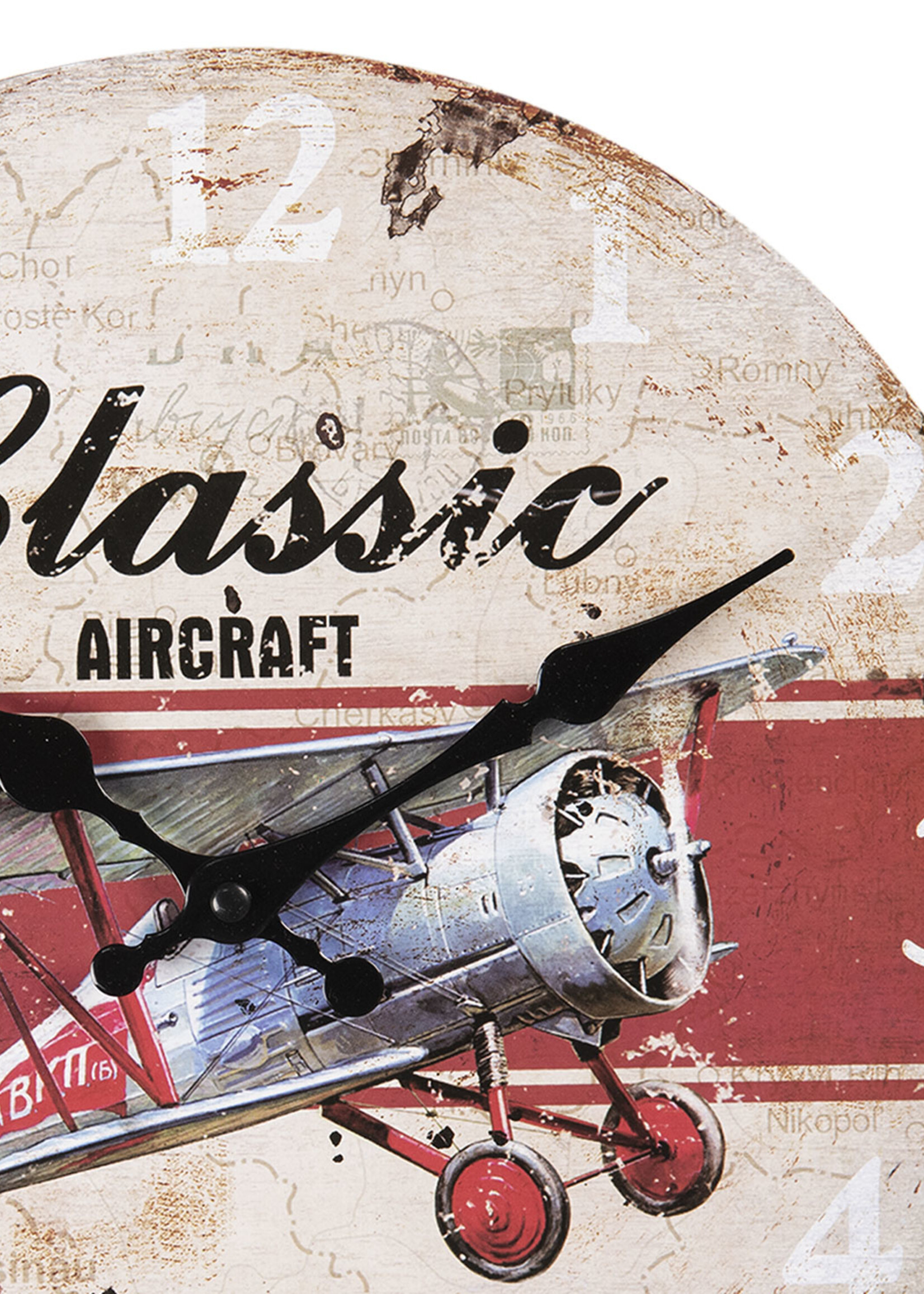 Clayre & Eef Wandklok Ø 30*3 cm / 1*AA 6KL0598