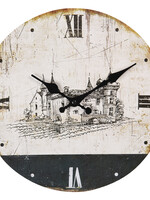 Clayre & Eef Wandklok Ø 30*3 cm / 1*AA 6KL0599