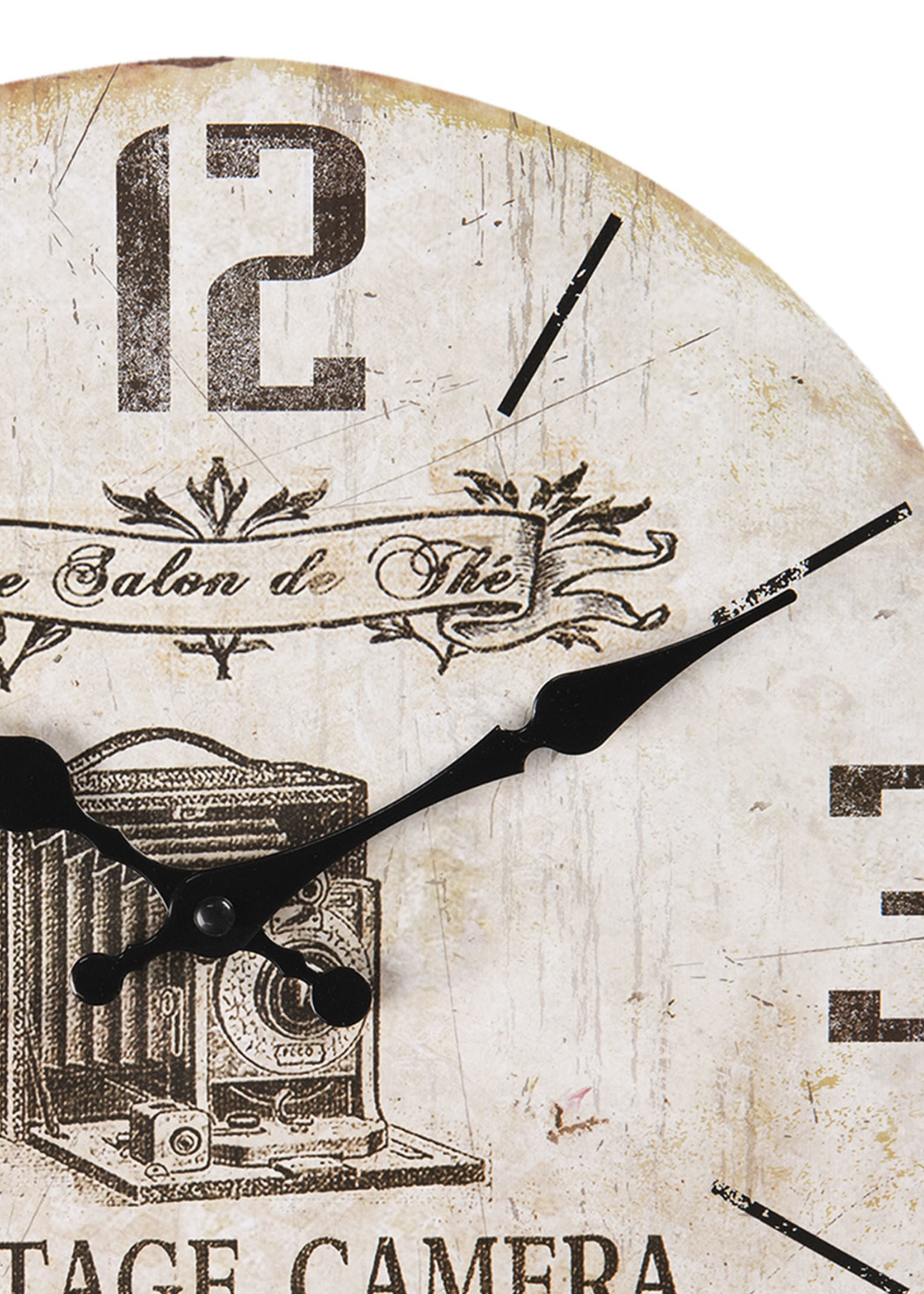 Clayre & Eef Wandklok Ø 30*3 cm / 1*AA 6KL0601