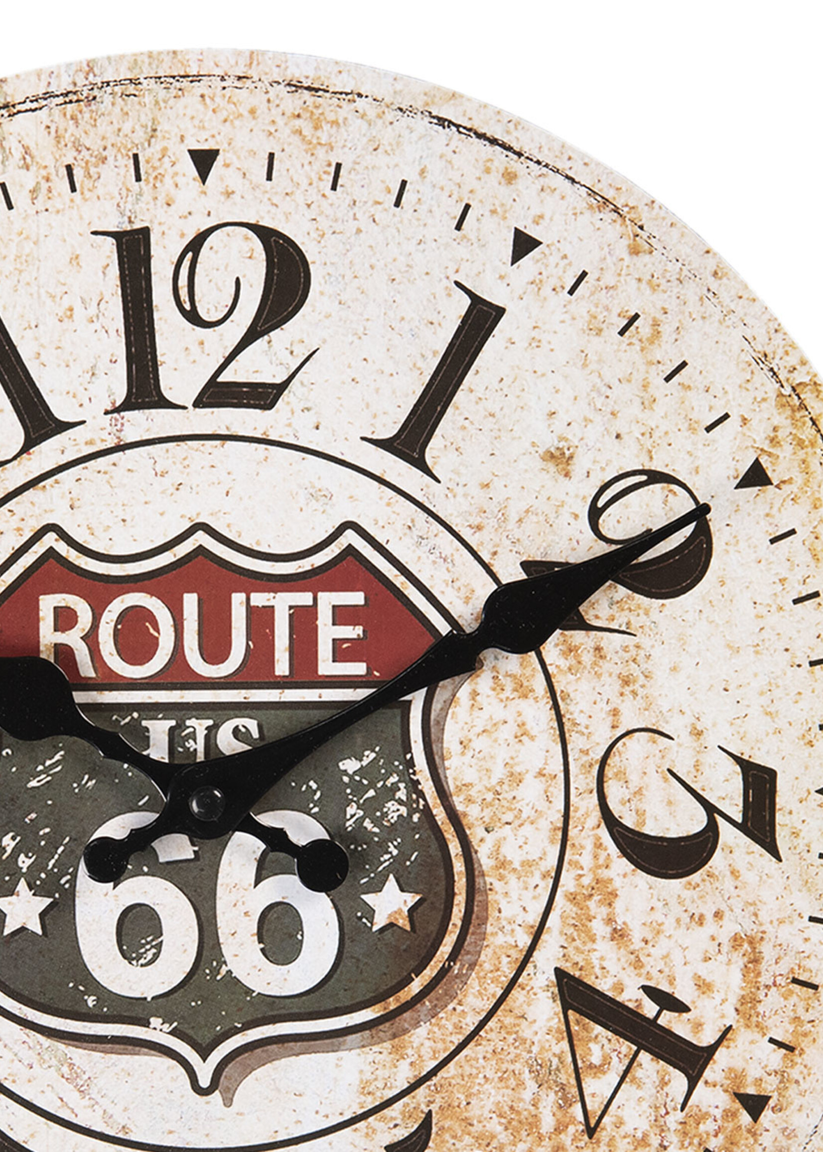 Clayre & Eef Wandklok Ø 30*3 cm / 1*AA 6KL0602