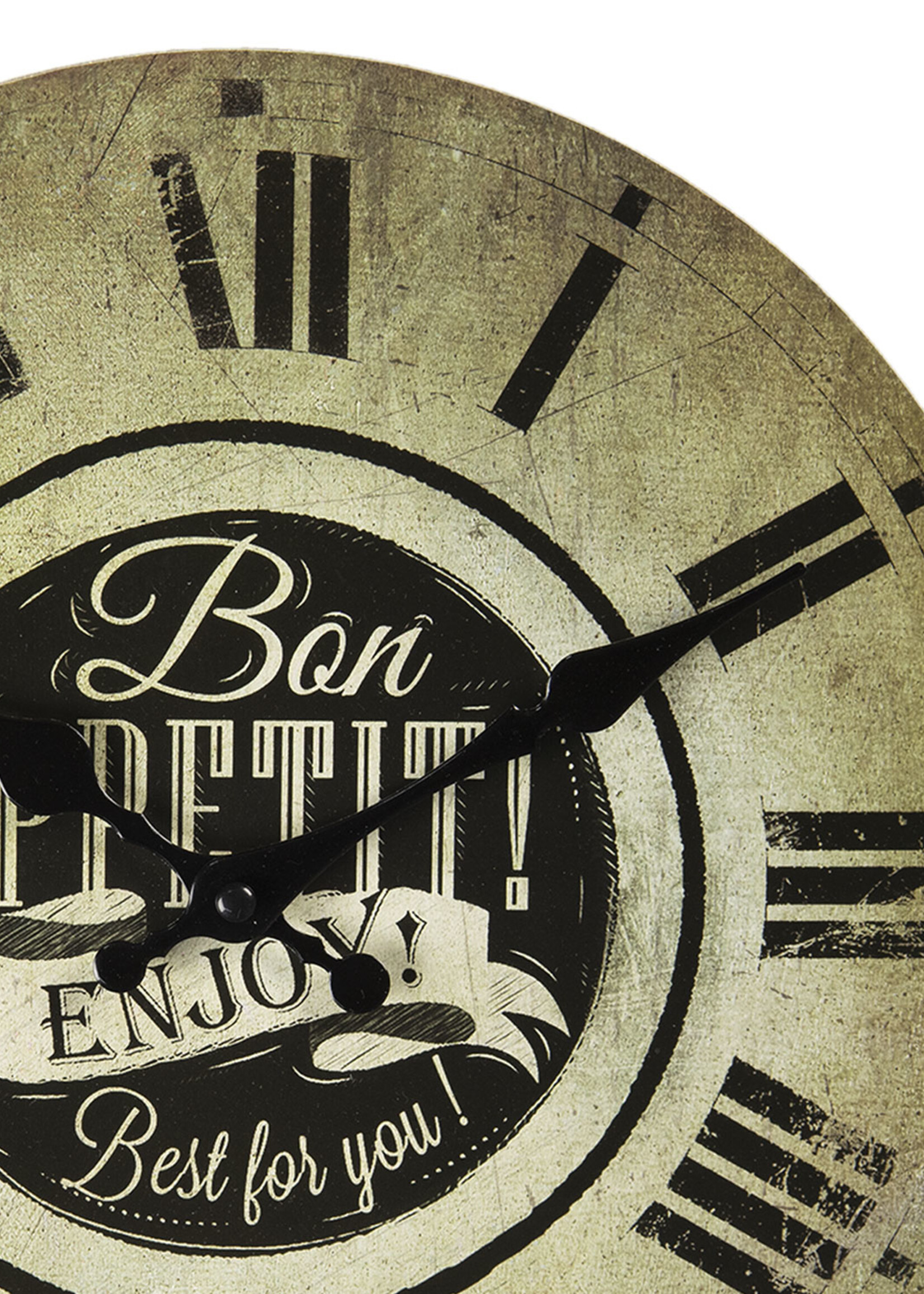 Clayre & Eef Wandklok Ø 30*3 cm / 1*AA 6KL0603