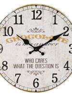 Clayre & Eef Wandklok Ø 30*3 cm / 1*AA 6KL0605