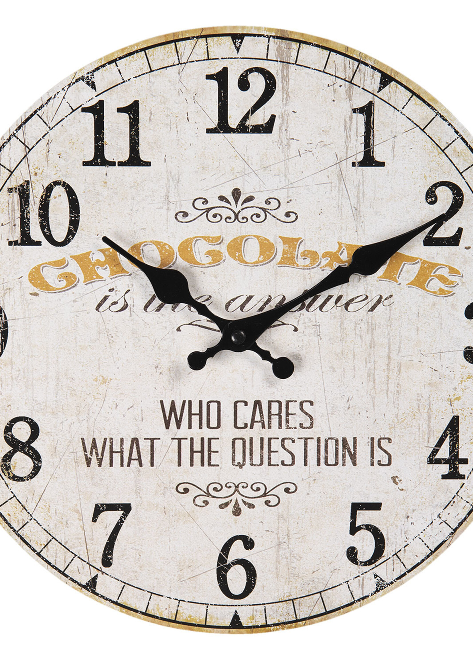 Clayre & Eef Horloge murale Ø 30*3 cm / 1*AA 6KL0605